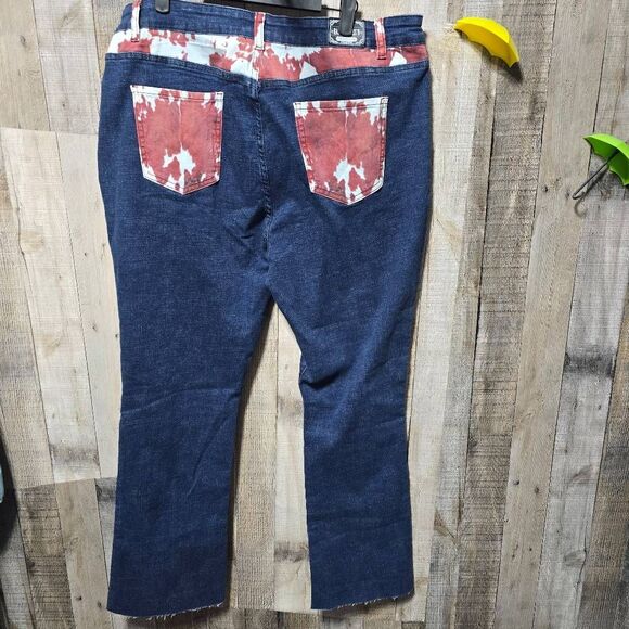 Ranch Dressin Fallon Taylor Plus Size 26 Cow Pocket Bootcut Jeans Cowgirl - Picture 3 of 7